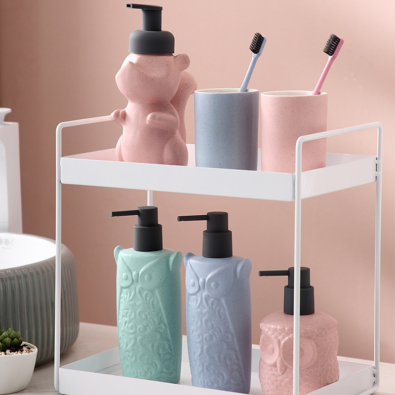 Bufnita Veverita Sticla de lotiune Produse pentru baie Ceramica Dozator de sapun Dozator de lichid pentru spalarea mainilor Apasati pentru baie Sticla