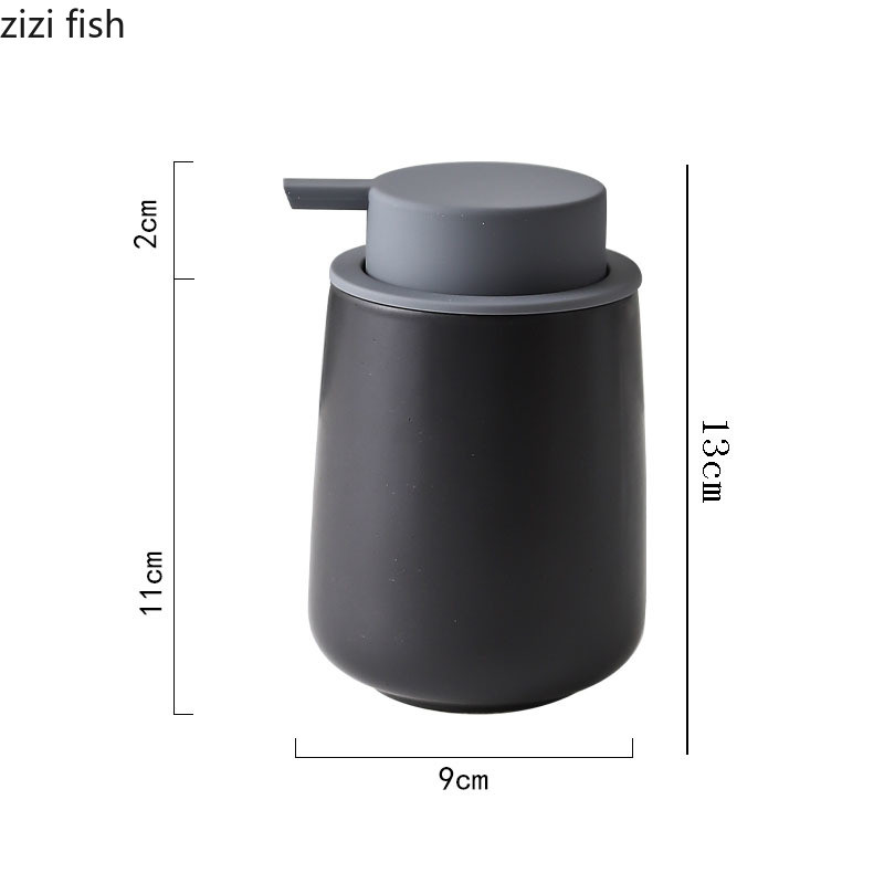 Jednostavna keramička boca s pumpicom za doziranje sapuna, dezinfekcijsko sredstvo za ruke, bočica za šampon od 380 ml, prijenosni dozator za sapun, porculanski pribor za kupanje