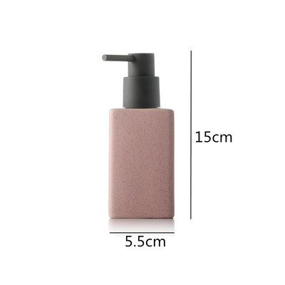 Ceramica Accesorii de baie Sticla de dezinfectant pentru maini Sticla patrata de lotiune Accesorii pentru baie Presă recipientul pentru săpun recipient lichid