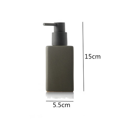 Ceramica Accesorii de baie Sticla de dezinfectant pentru maini Sticla patrata de lotiune Accesorii pentru baie Presă recipientul pentru săpun recipient lichid
