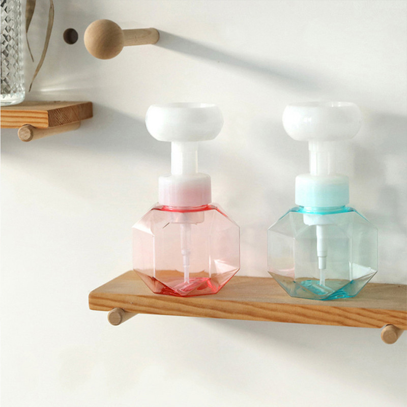 Gėlių skysto muilo dozatorius Antspaudas Rankinis muilo pompos butelis Gėlių putplasčio burbuliuotojas rankų sriuba plastikinis vonios kambarys Kelionių laikymo indelis
