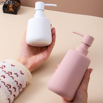 Керамична бутилка шампоан за измиване на ръце Плътен цвят Бутилка за лосион за измиване на тяло Домашен преносим дозатор за сапун Аксесоари за баня