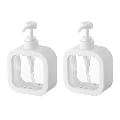 Sticle de 2 buc. Sticle goale de șampon Sticle din plastic reîncărcabile Recipiente vizibile pentru loțiune pentru subpachet de baie Depozitare loțiune