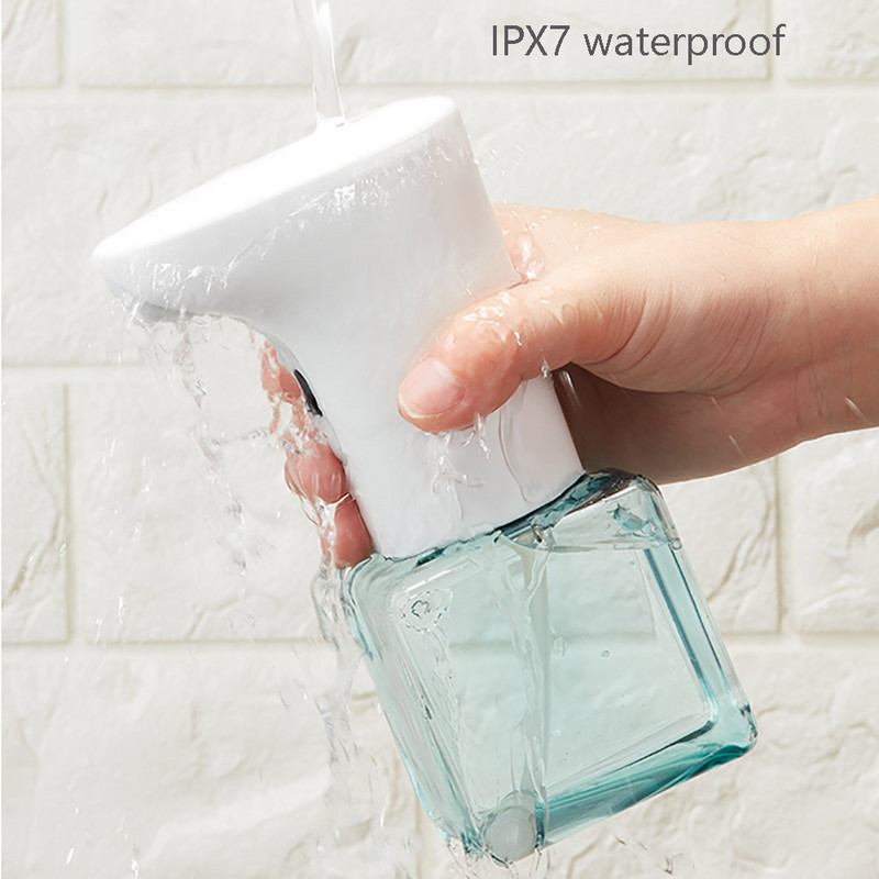 Lebath auto indukcinis putplasčio muilo dozatorius rankų ploviklis nešiojamas muilo butelis AA baterija 250/450ml talpa