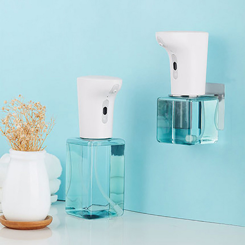 Lebath auto indukcinis putplasčio muilo dozatorius rankų ploviklis nešiojamas muilo butelis AA baterija 250/450ml talpa