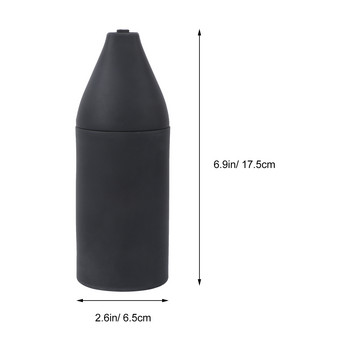 Празна силиконова бутилка Диспенсър за изстискване Бутилка за многократно пълнене Препарат за миене на съдове Сапун за ръце Пулверизатор (черен)
