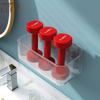 Διαφανές ράφι μπάνιου Simple Cosmetic Organizer Θήκη για σαμπουάν ντους Επιτοίχια πλωτό ράφι Wc Αξεσουάρ τουαλέτας