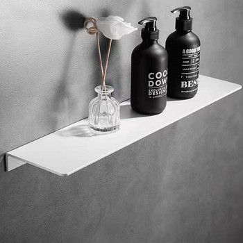 Σχάρα αποθήκευσης μπάνιου 30-50cm Μοντέρνο Ματ Μαύρο Λευκό Ράφια Μπάνιου Punch Δωρεάν Ράφι τοίχου κουζίνας Simplicity Αξεσουάρ σπιτιού