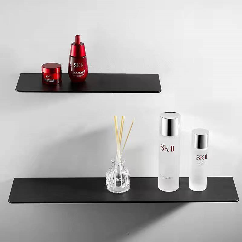 Vannitoa riiulid 30-50 cm Moodne matt must valge vannitoa riiulid stantsivaba köögi seinariiul Lihtsus kodutarvikud