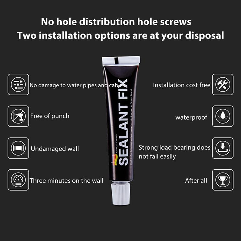 Vannitoa riiulid 30-50 cm Moodne matt must valge vannitoa riiulid stantsivaba köögi seinariiul Lihtsus kodutarvikud