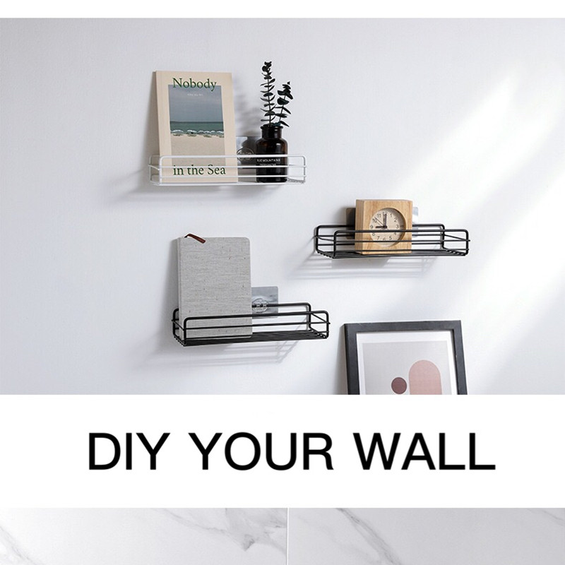 Raft pentru baie, montare pe perete, suport pentru șampon, cu ventuză, fără găurire, depozitare în bucătărie, accesorii pentru baie