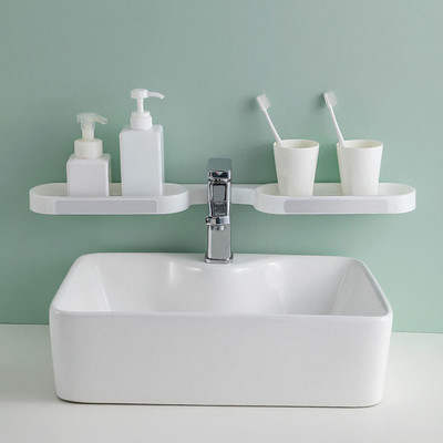 Sandėliavimo lentynos Prie sienos montuojamas tualeto praustuvas Virtuvės laikiklis lentyna sieninė lentyna Vonios kambario priedai Sukamosios lentynos