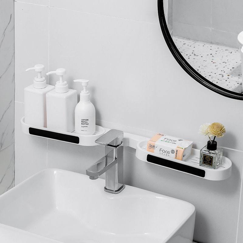 Sandėliavimo lentynos Prie sienos montuojamas tualeto praustuvas Virtuvės laikiklis lentyna sieninė lentyna Vonios kambario priedai Sukamosios lentynos