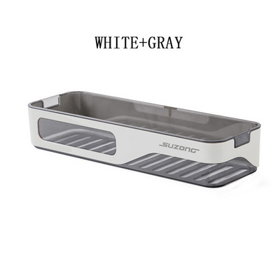 Prie sienos tvirtinamas vonios lentyna šampūnas Prieskoniai Laikiklis Laikiklis Virtuvės Tvarkyklės Lentynos Paprasto stiliaus vonios kambario priedai