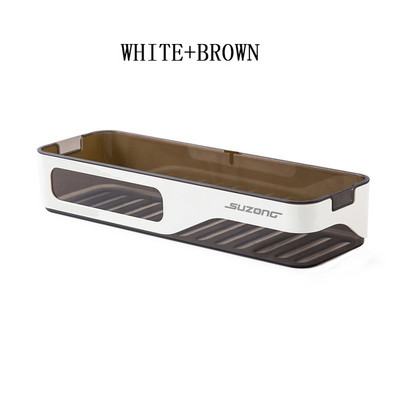 Prie sienos tvirtinamas vonios lentyna šampūnas Prieskoniai Laikiklis Laikiklis Virtuvės Tvarkyklės Lentynos Paprasto stiliaus vonios kambario priedai