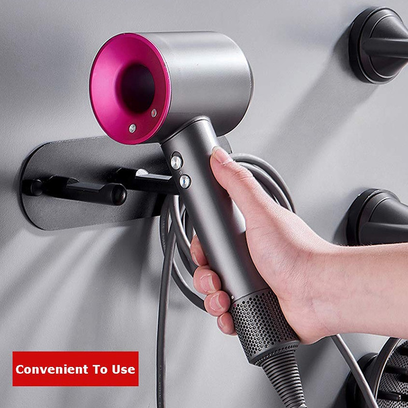 Praktiškas prie sienos tvirtinamas plaukų džiovintuvo laikiklis, lipnus magnetinis stovo laikiklis laikymo stovo laikiklis, skirtas Dyson Supersonic Hair Blow