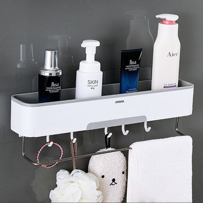 Zidna kupaonska polica Organizator za toaletne potrepštine za pohranu kozmetike Kućanski pribor za kupaonicu Domaćica na zidu