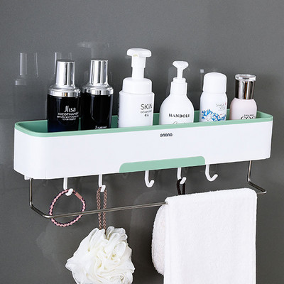 Zidna kupaonska polica Organizator za toaletne potrepštine za pohranu kozmetike Kućanski pribor za kupaonicu Domaćica na zidu