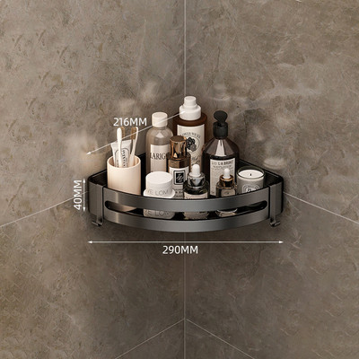 Dušo šampūno laikiklis Vonios lentynos Tualetas Oragnizer stovas Kampinis laikymo lentynas Vonios kambario priedų rinkinys Pakabinamos lentynos