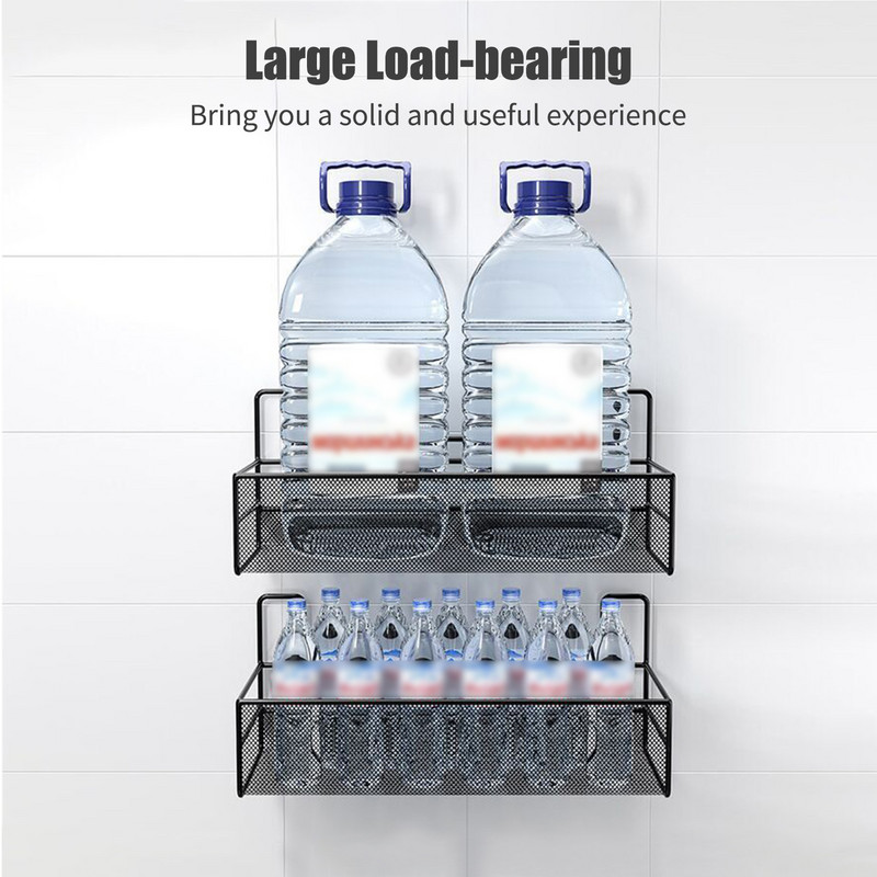 Vonios lentynų laikiklis prie sienos tvirtinama lentyna be gręžimo klijų dušo laikymo krepšelio stovas tualetui virtuvei.