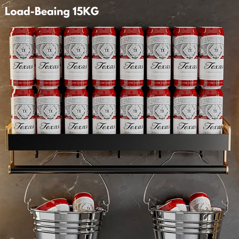 Luxus fürdőszobai polcok Ütésmentes zuhanykabin tároló tartó törülközőtartóval WC-rendező kampókkal Fürdőszoba kiegészítők