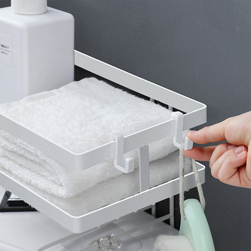 2 pakopų vonios kambario tualeto lentynos lentynos be perforavimo lipnios dušo lentynos muilo laikiklis Buitinės tualeto vandens bako laikymo lentynos