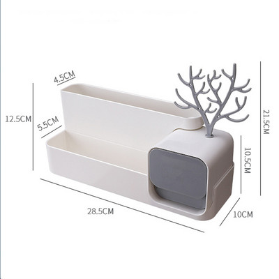 Fürdőszoba Kiegészítők Ékszerek Tárolódoboz Zuhanypolcok Kozmetikai tároló állvány Konyhai rendszerező fiókos WC sampon tartóval