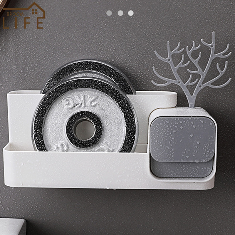 Fürdőszoba Kiegészítők Ékszerek Tárolódoboz Zuhanypolcok Kozmetikai tároló állvány Konyhai rendszerező fiókos WC sampon tartóval