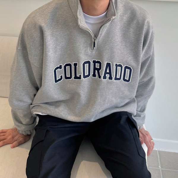 Muška bluza s printom i patentnim zatvaračem