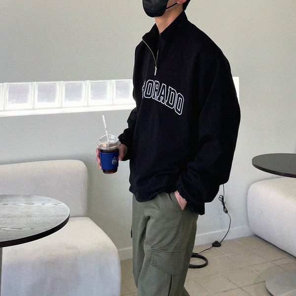 Muška bluza s printom i patentnim zatvaračem