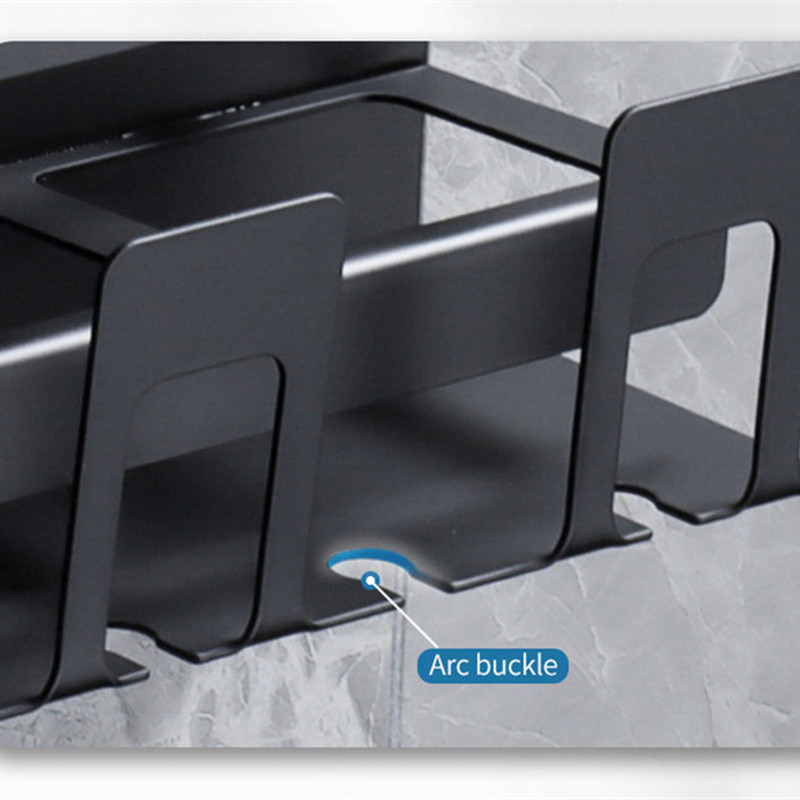 Kupaonski držač četkice za zube Organizator za pohranu paste za zube s držačem za čašu Stalak za britvu Polica za pohranu WC školjke Polica za kupaonicu