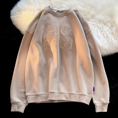 Bluză casual pentru bărbați cu guler oval