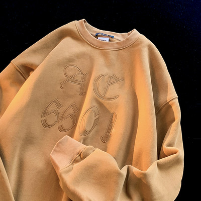 Bluză casual pentru bărbați cu guler oval