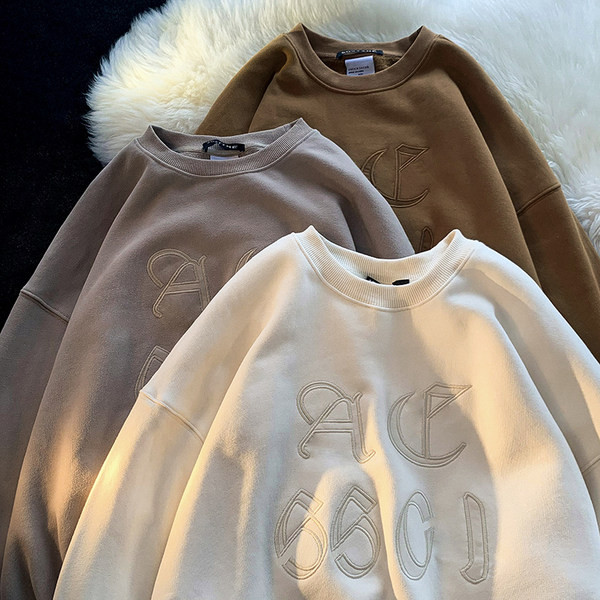 Bluză casual pentru bărbați cu guler oval