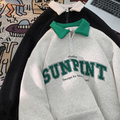 Muška bluza s patentnim zatvaračem i printom