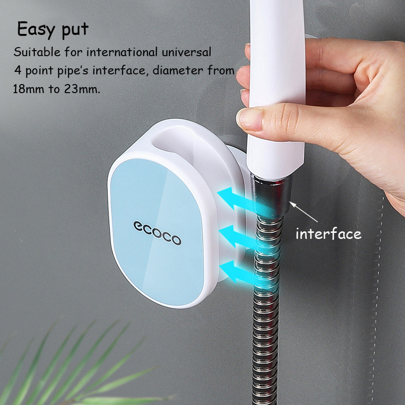 Reguleeritav dušipea hoidik pulgaga universaalse seinale kinnitatava dušipea kronsteiniga ilma puurita dušialuse vannitoatarvikuga