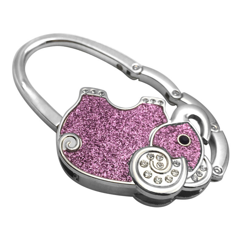 Cârlig pentru geantă din metal Genți de mână pentru masă Cârlige cu cataramă pentru agățat Suport portabil pentru geanta de mână Organizator pentru umeraș pentru geantă