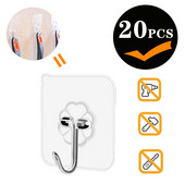 Daugiafunkciniai sieniniai kabliukai Magic Paste Virtuvė Vonios Sieninė rankšluosčių kabykla Keraminės plytelės Stiklo lazdos kabliukas