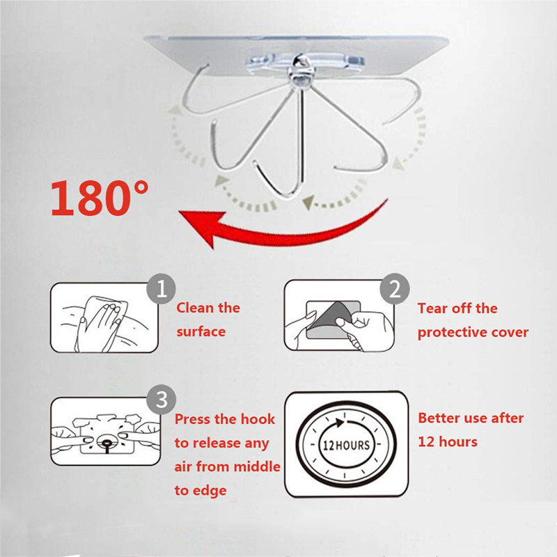 Daugiafunkciniai sieniniai kabliukai Magic Paste Virtuvė Vonios Sieninė rankšluosčių kabykla Keraminės plytelės Stiklo lazdos kabliukas