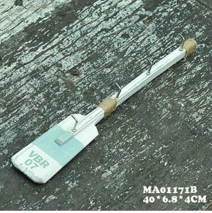 Νέος γάντζος 40 εκ. Ξύλινη ρόμπα κουπιών 1 τεμ Μεσογειακό στυλ Creative Quant Πετσέτα Μεταλλικοί γάντζοι τοίχου Κρεμάστρες για Ρούχα Διακόσμηση σπιτιού