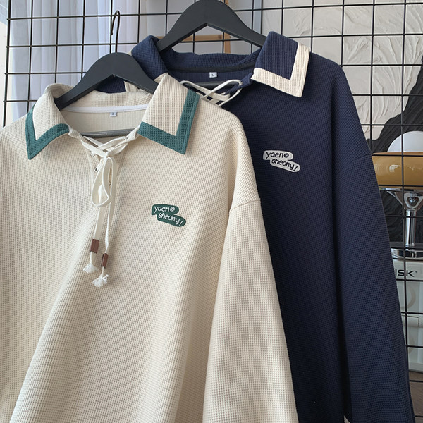 Bluza barbatesta model nou cu guler si cravate clasice