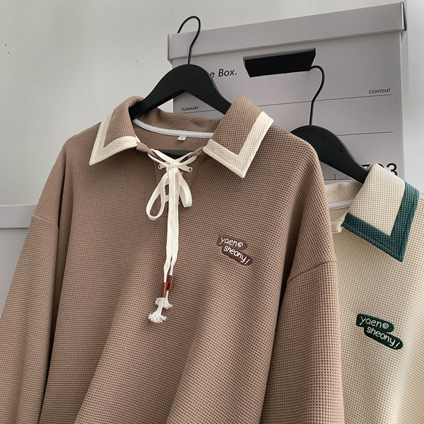 Bluza barbatesta model nou cu guler si cravate clasice