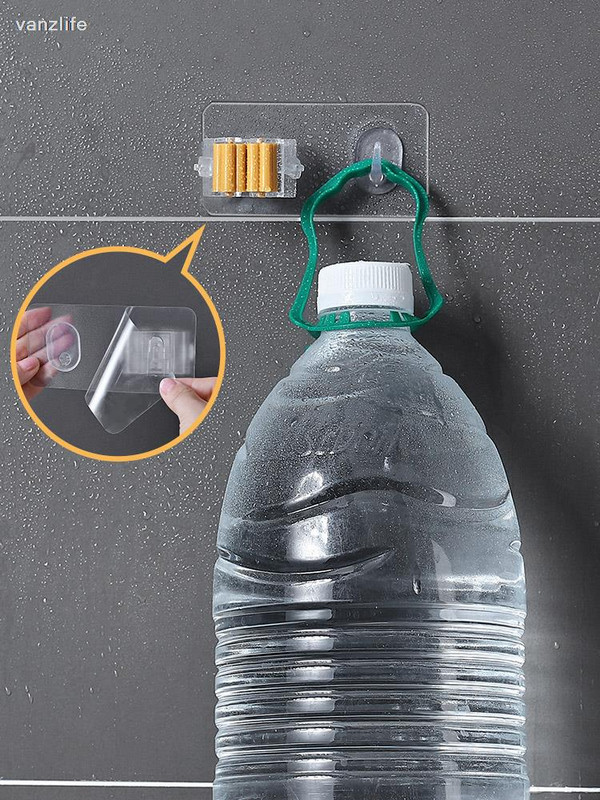 vanzlife Vonios kabinamas šluostės stovas Buitinė tvirta pasta Šluostės kablys Šluotos laikymo kortelės lizdas Šluotų laikymo laikiklis