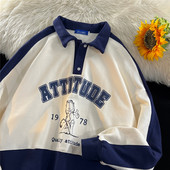 Muška bluza s printom i kragnom