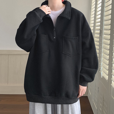 Muška bluza s klasičnim ovratnikom i džepom