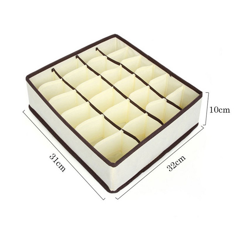 4tk Beež aluspesu hoiukarp kikilips lühikesed püksid aluspesu rinnahoidja sahtel eraldaja hoiukast riidekapp hoiukarp siserõivad