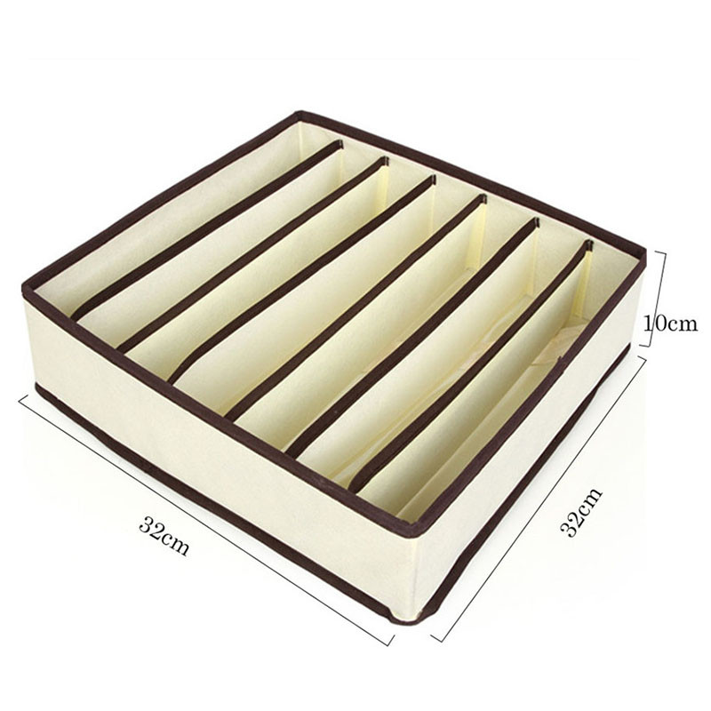 4tk Beež aluspesu hoiukarp kikilips lühikesed püksid aluspesu rinnahoidja sahtel eraldaja hoiukast riidekapp hoiukarp siserõivad