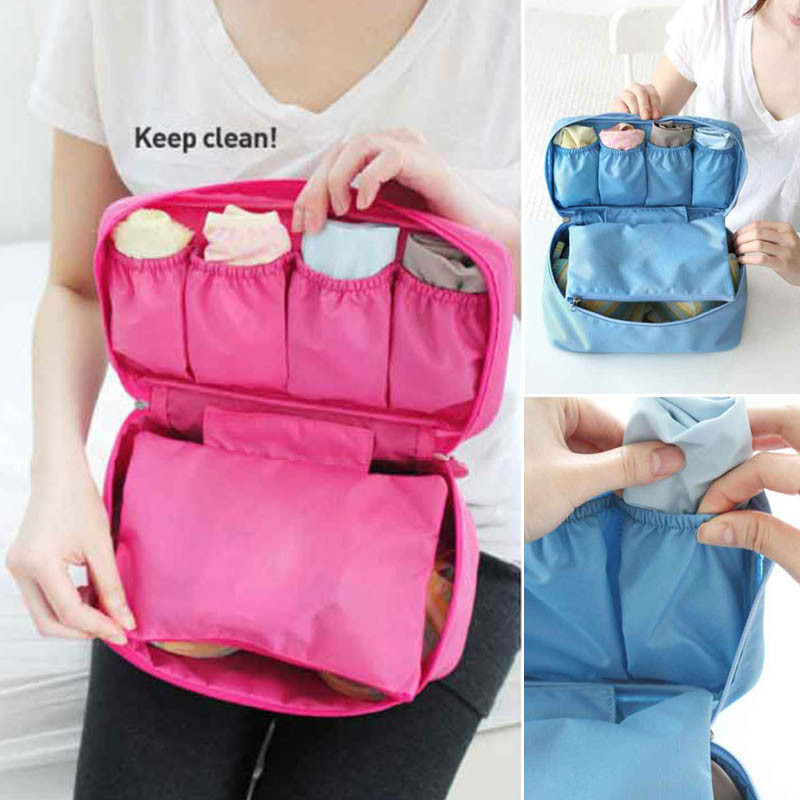 Naujas liemenėlės apatinis trikotažas kojinių laikymo krepšys Oksfordo kosmetikos pakuotė vandeniui atsparus kubo makiažo krepšys Kelionių bagažo tvarkyklė