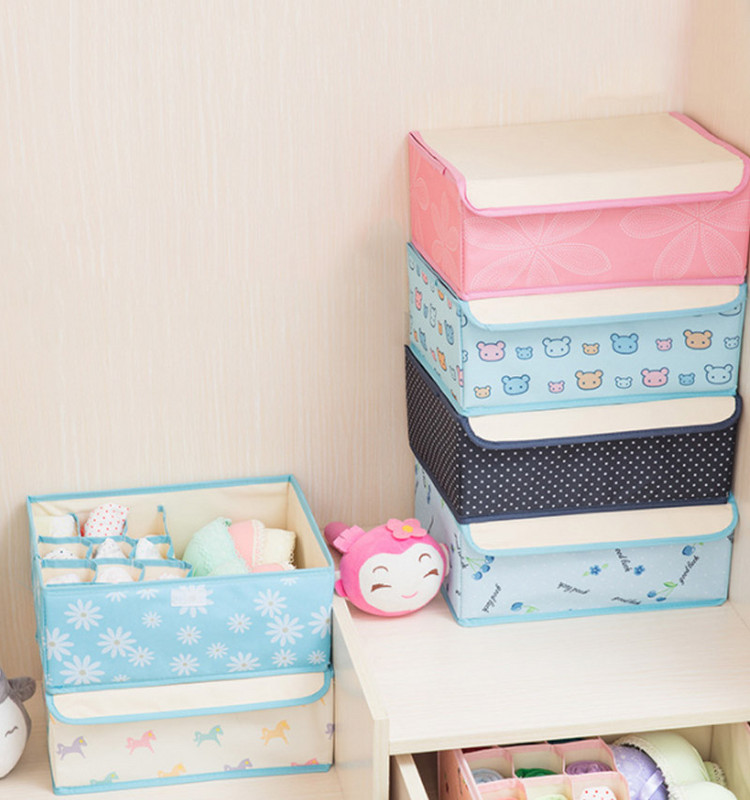 Vodootporna Oxford tkanina Kutija za pohranu donjeg rublja Komplet za kućnu pohranu Ladica Organizatori ormara Uštedite prostor Sklopive rešetke od 13