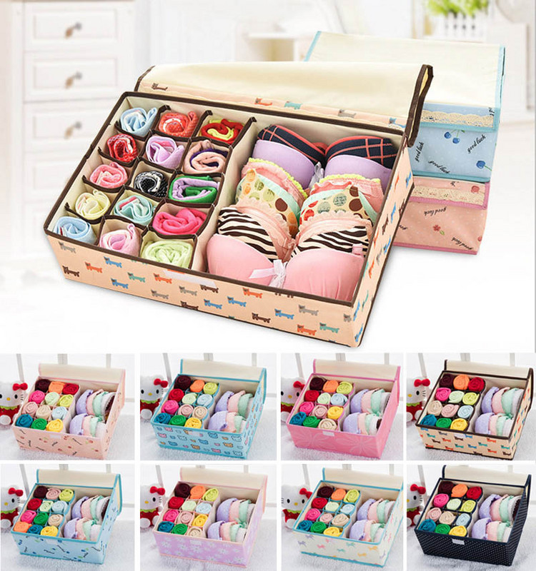 Vodootporna Oxford tkanina Kutija za pohranu donjeg rublja Komplet za kućnu pohranu Ladica Organizatori ormara Uštedite prostor Sklopive rešetke od 13